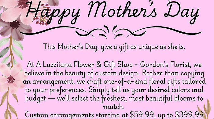 A Custom Design for Mom